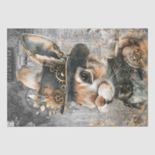 Papier Mousseline Lapin Steampunk
