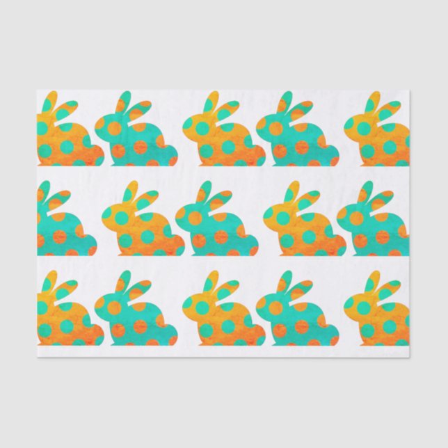 Papier Mousseline Lapin tacheté (Recto)