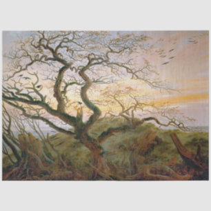 Papier Mousseline L'arbre des corbeaux (par Caspar David Friedrich)