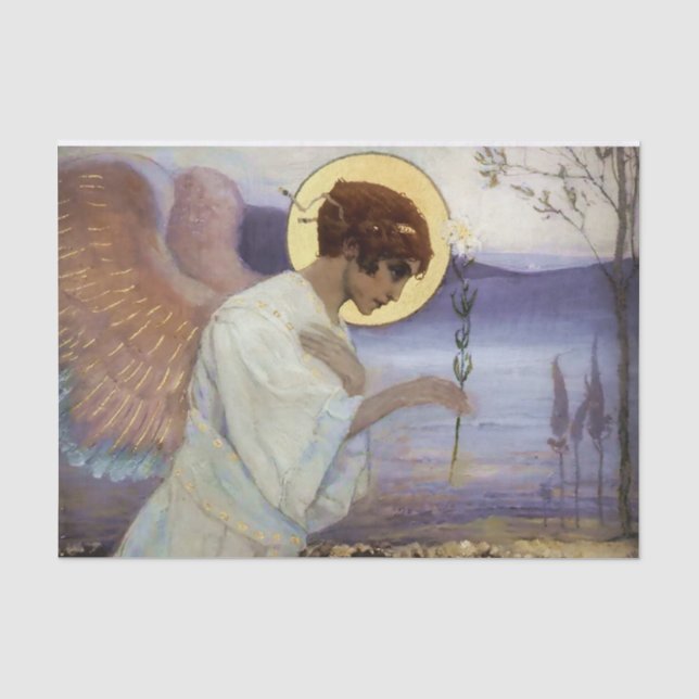 Papier Mousseline « L'Archange Gabriel » de Mikhaïl Nesterov (Recto)