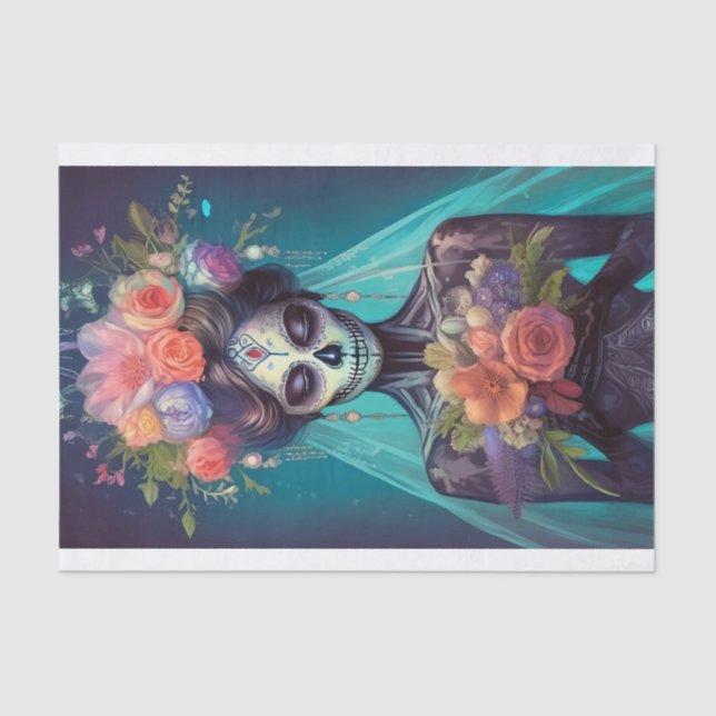 Papier Mousseline Larmes de la mariée gothique oubliée et brillante (Recto)