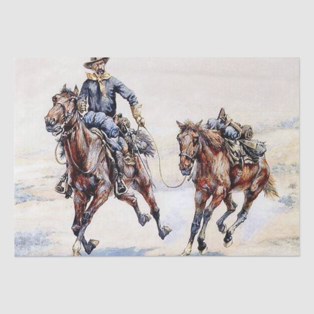 Papier Mousseline L'Arrière-selle vide, Art occidental de Frederic R (Recto)