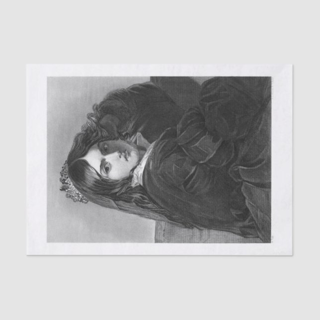 Papier Mousseline L'art de la Dame Queen pour le découpage (Recto)