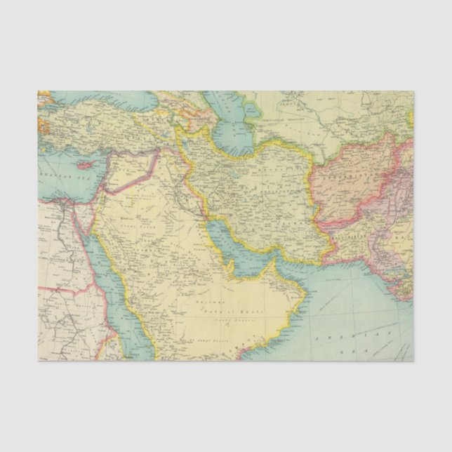 Papier Mousseline L'Asie du sud-ouest (Recto)