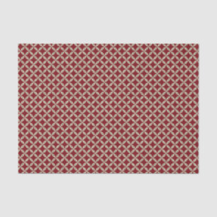 Papier Mousseline Lattice Parties scintillant or sur rouge