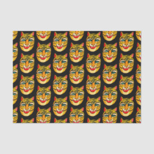 Papier Mousseline Laugher Tiger Aquarelle Motif Tissu Papier