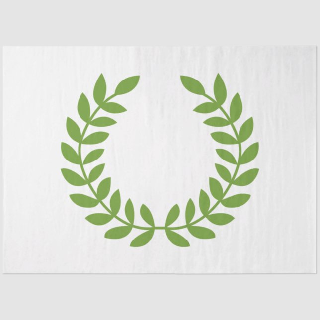 Papier Mousseline Laurel Wreath (Symbole grec ancien) (Recto)