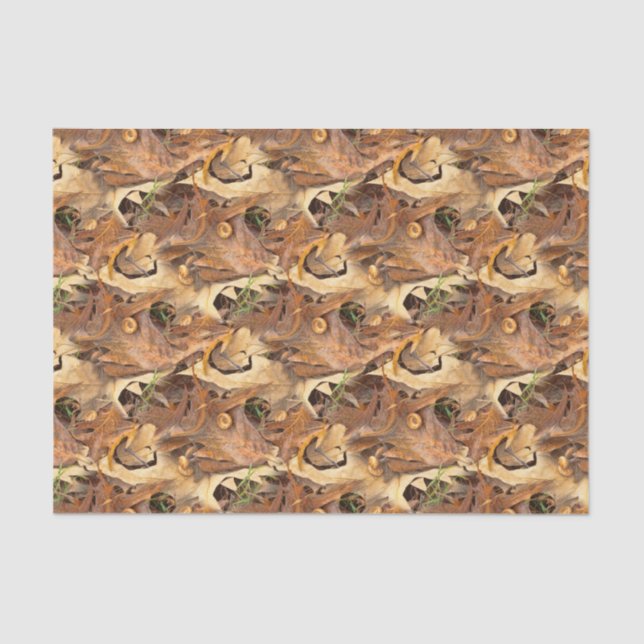 Papier Mousseline L'automne laisse la photo Abstraite de Camo Nature (Recto)