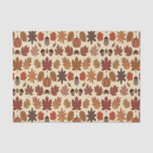 Papier Mousseline L'automne vibre laisse Motif avec les couleurs d'a