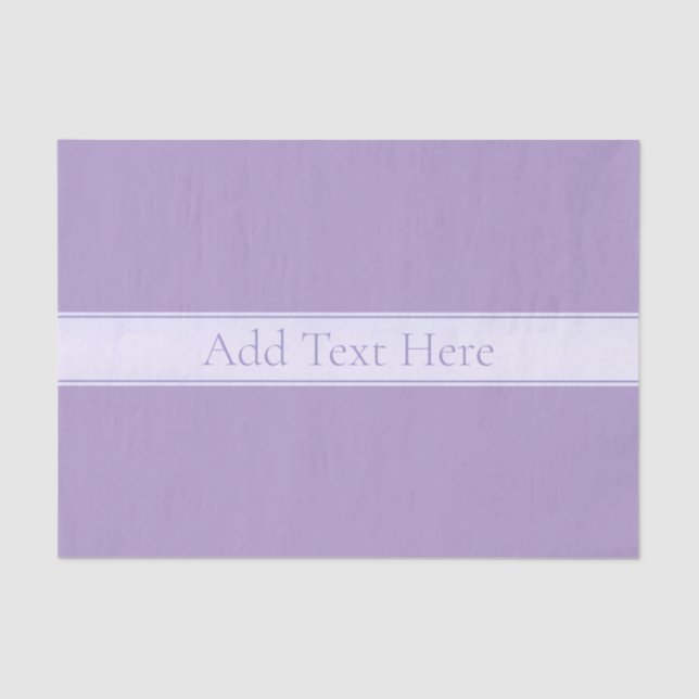 Papier Mousseline Lavande Lumière Personnalisable Purple (Recto)