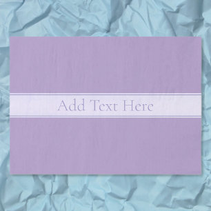 Papier Mousseline Lavande Lumière Personnalisable Purple