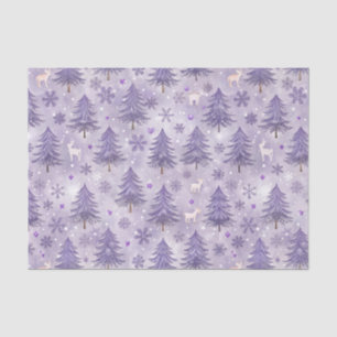 Papier Mousseline Lavande Noël hiver
