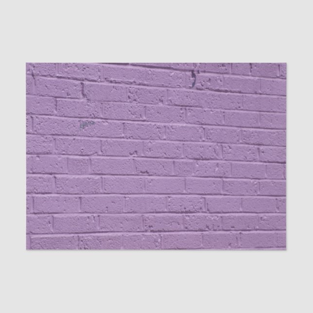 Papier Mousseline Lavande sur la brique (Recto)
