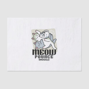 Papier Mousseline Laze Furr Days - Cute Lazy Cats Design