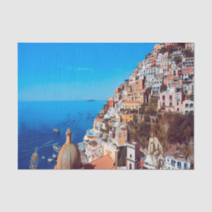 Papier Mousseline ldp POSITANO - Côte d'Amalfi - Panorama