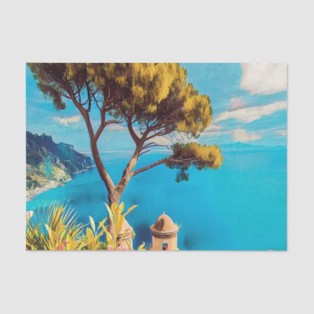 Papier Mousseline ldp RAVELLO - Le jardin de Villa Rufolo (Recto)