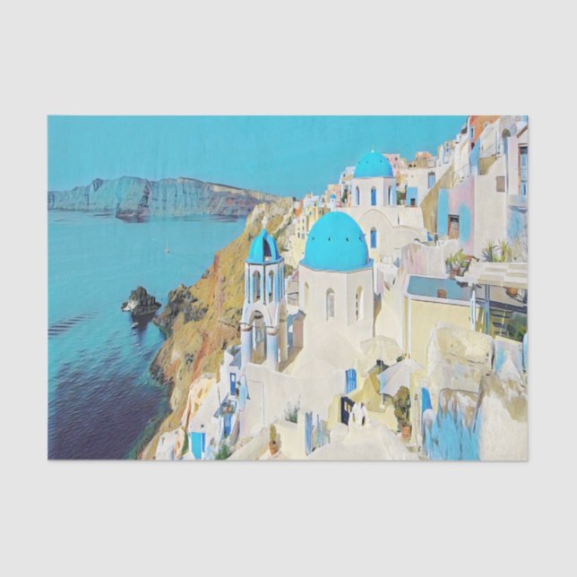 Papier Mousseline ldp SANTORINI - vue - (Recto)