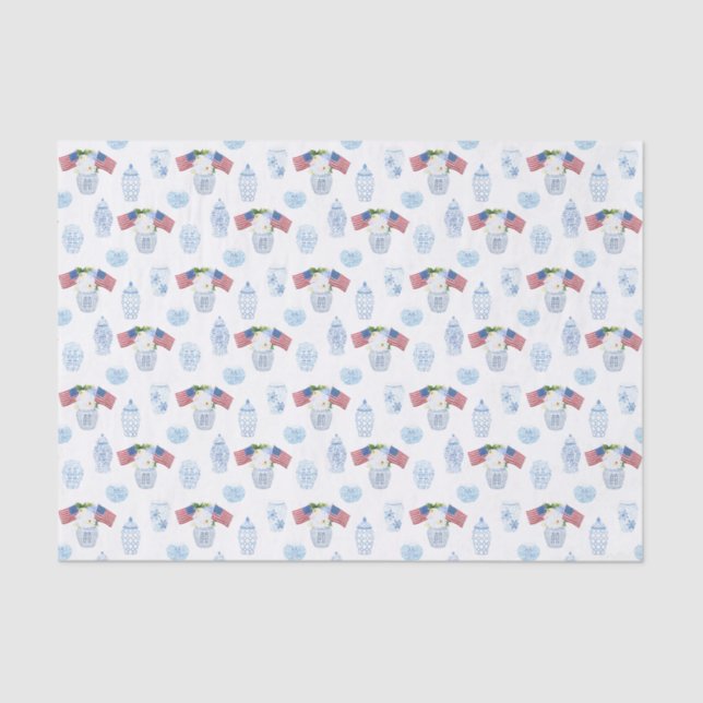 Papier Mousseline Le 4 Juillet Ginger Jar (Recto)