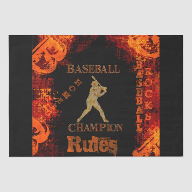 Papier Mousseline Le baseball (Recto)