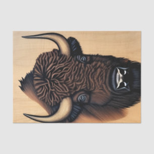 Papier Mousseline Le Bison Majestueux - Un Symbole De Pouvoir Et De