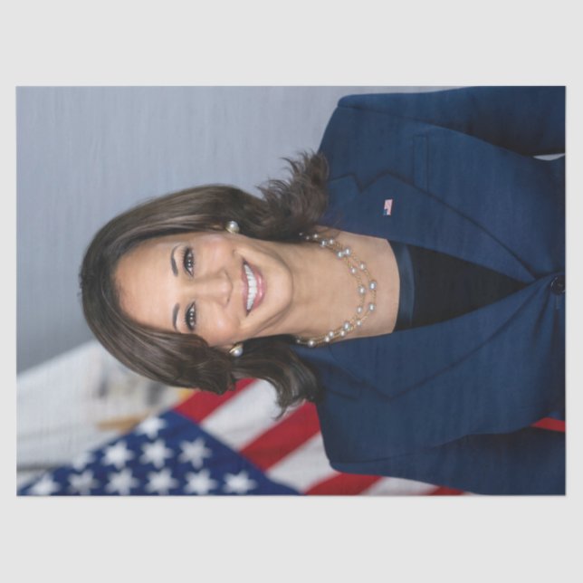 Papier Mousseline Le candidat du président Kamala Harris US 2024 (Recto)