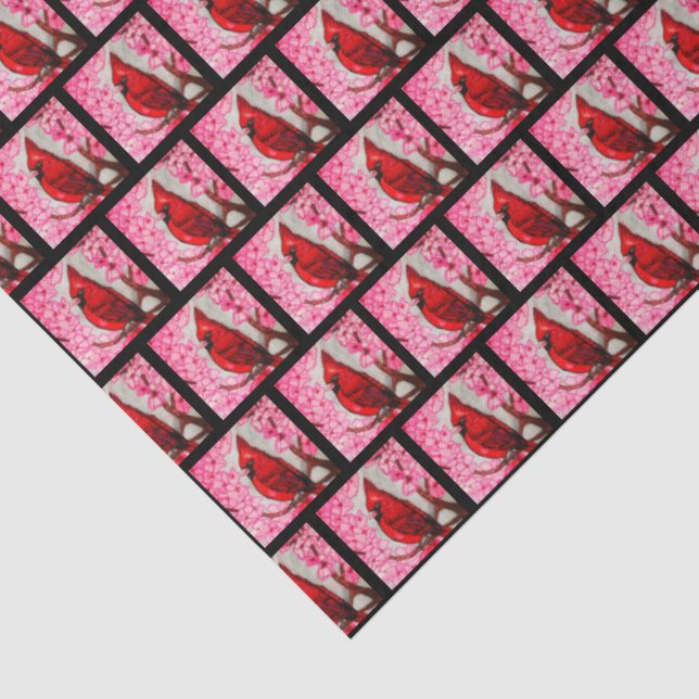 PAPIER MOUSSELINE LE CARDINAL ROUGE (Détail)