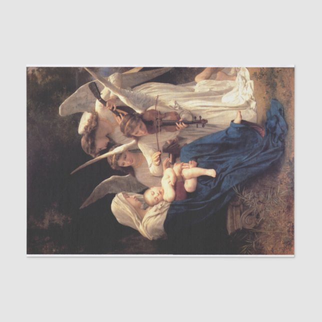 Papier Mousseline Le chant des anges, Bouguereau (Recto)