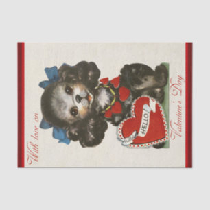 Papier Mousseline Le chiot de Valentine le plus mignon jamais ! ! Pa