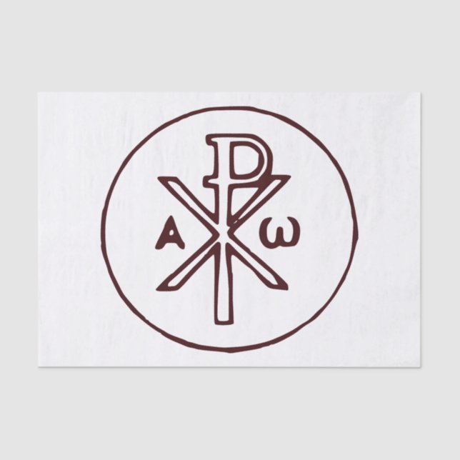Papier Mousseline Le christogramme Chi-Rho symbole  (Recto)