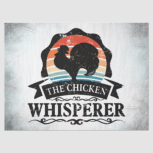Papier Mousseline Le Chuchoteur de Poulets Drôle