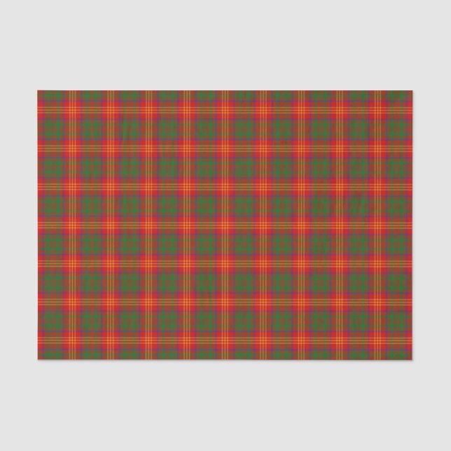 Papier Mousseline Le clan brûle le tartan (Recto)