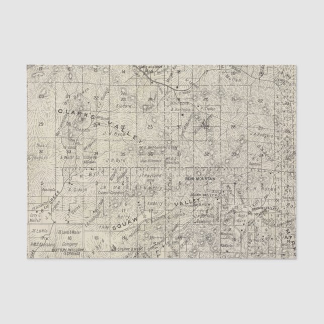 Papier Mousseline Le comté de Fresno, la Californie 26 (Recto)