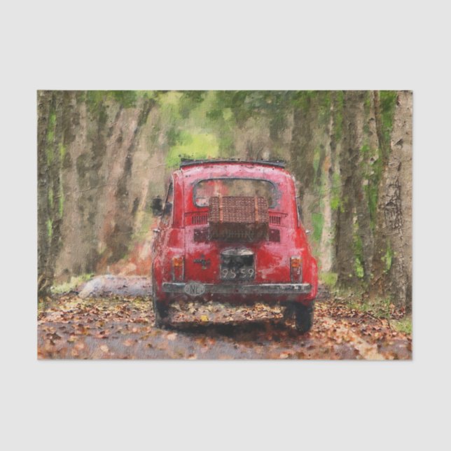 Papier Mousseline Le Country Car Ride (Recto)