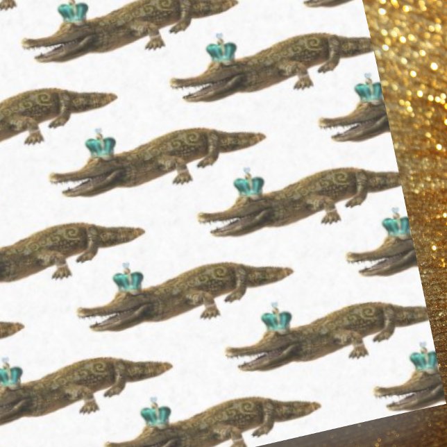 Papier Mousseline Le Croc Royal - Alligator des bijoux (Créateur téléchargé)