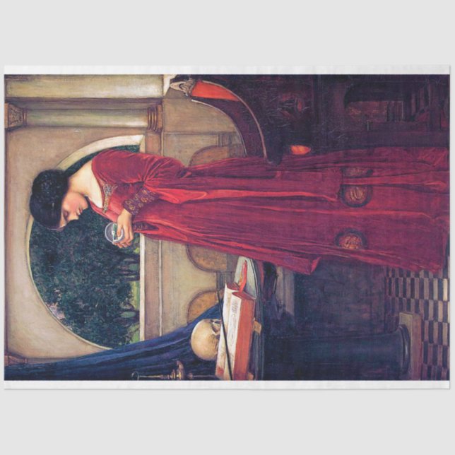 Papier Mousseline Le Crystal Ball, John William Waterhouse (Recto)