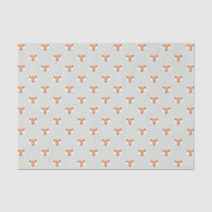 Papier Mousseline Le Cute Pastel Fox face au Motif