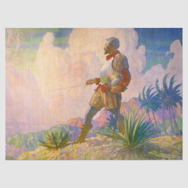 Papier Mousseline Le découvreur de Newell Convers Wyeth (Recto)