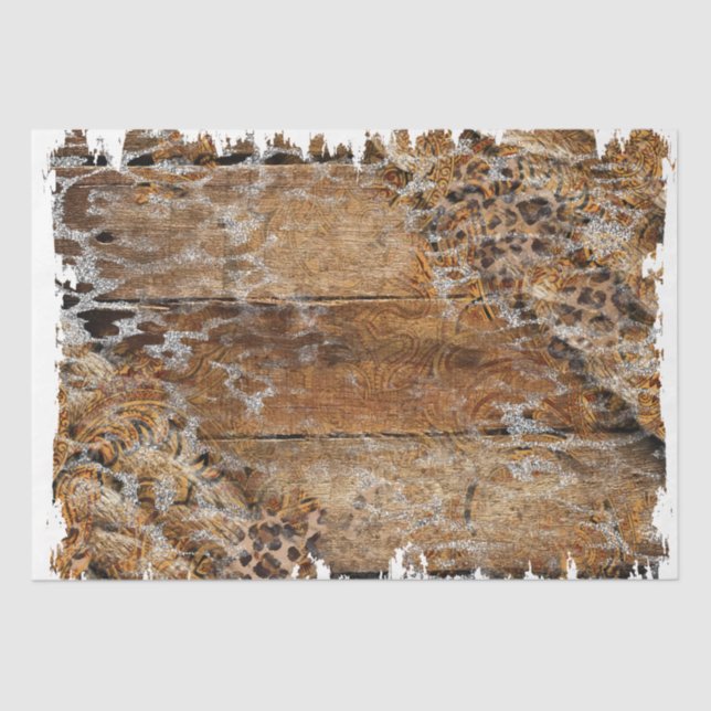 Papier Mousseline Le design de la série Western 14 (Recto)