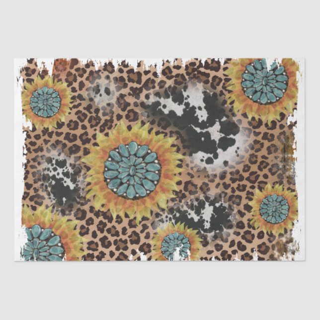 Papier Mousseline Le design de la série Western 26 (Recto)