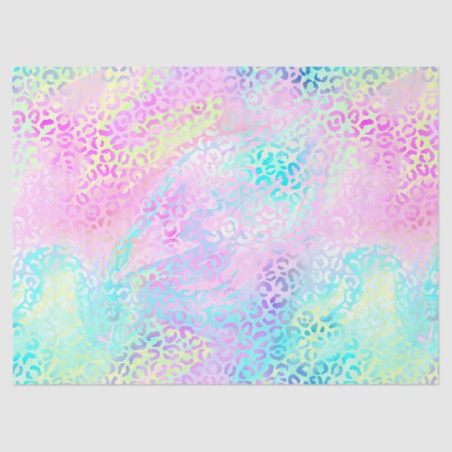 Papier Mousseline Le design Iridescente Leopard Series 10 (Recto)