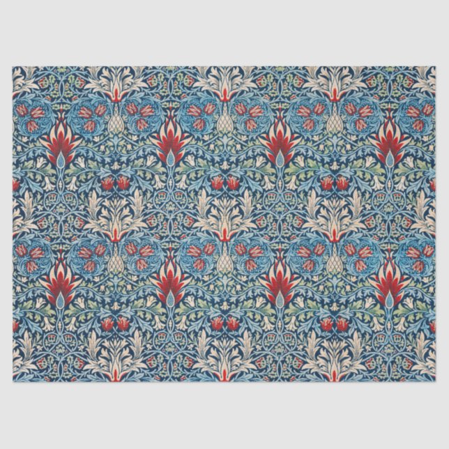 Papier Mousseline Le design Motif Snakehead de William Morris (Recto)