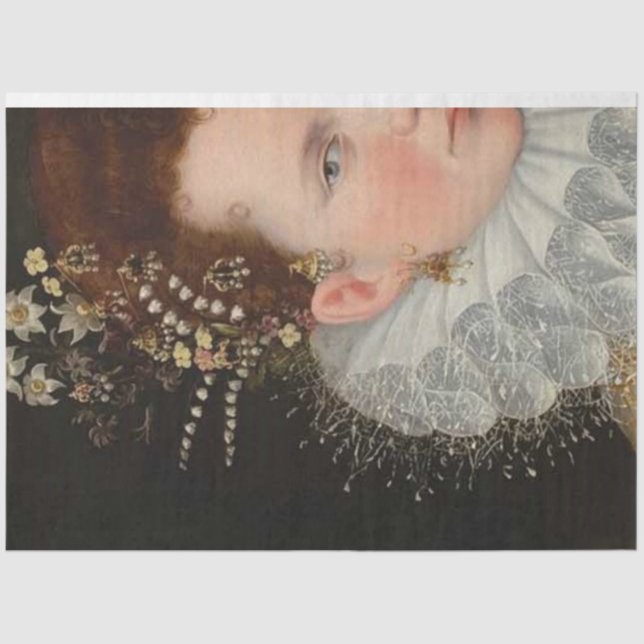 Papier Mousseline Le document de découpage de la reine (Recto)