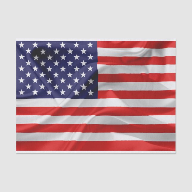 Papier Mousseline Le drapeau des États-Unis d'Amérique (Recto)