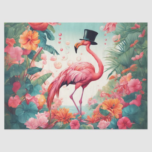 Papier Mousseline Le Flamant rose d'After Party (Recto)