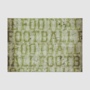 Papier Mousseline Le football grunge vert vintage