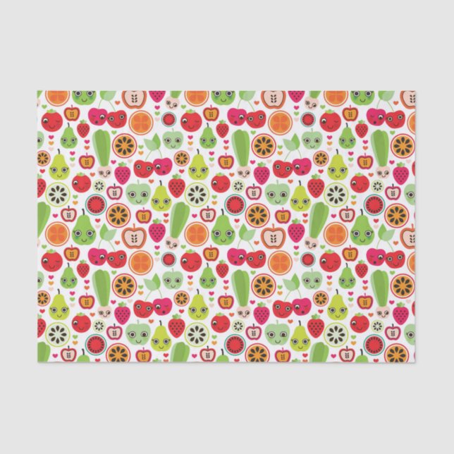Papier Mousseline le fruit badine la pomme d'illustration (Recto)