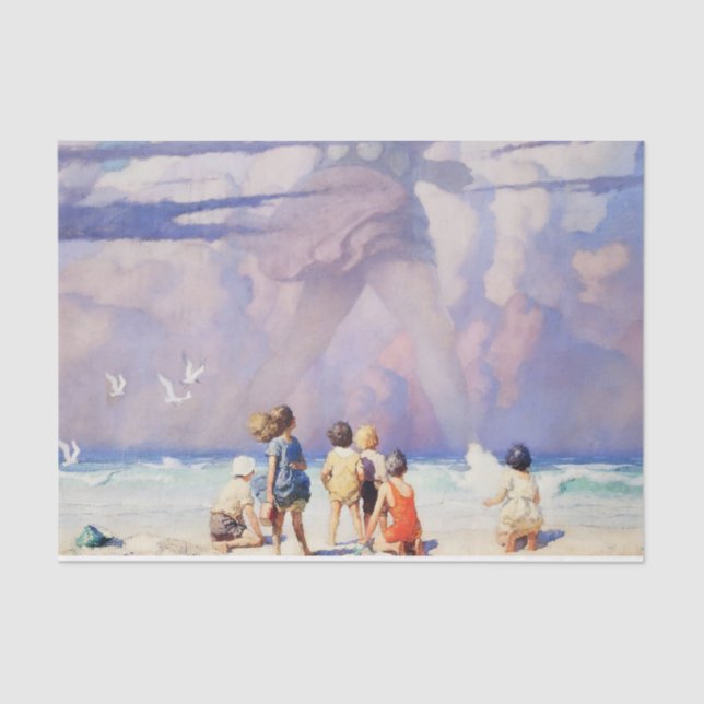 Papier Mousseline "Le géant" Fairy Art par NC Wyeth (Recto)