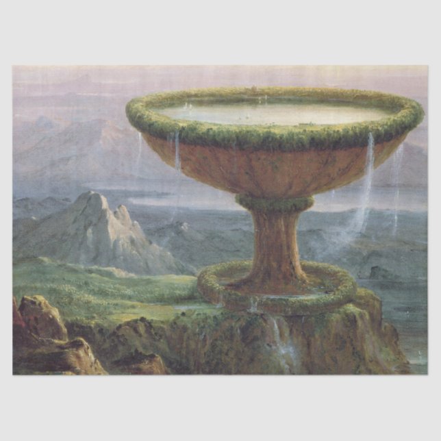 Papier Mousseline Le Goblet du Titan - Thomas Cole (Recto)