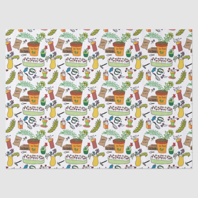 Papier Mousseline Le Jardin (Recto)