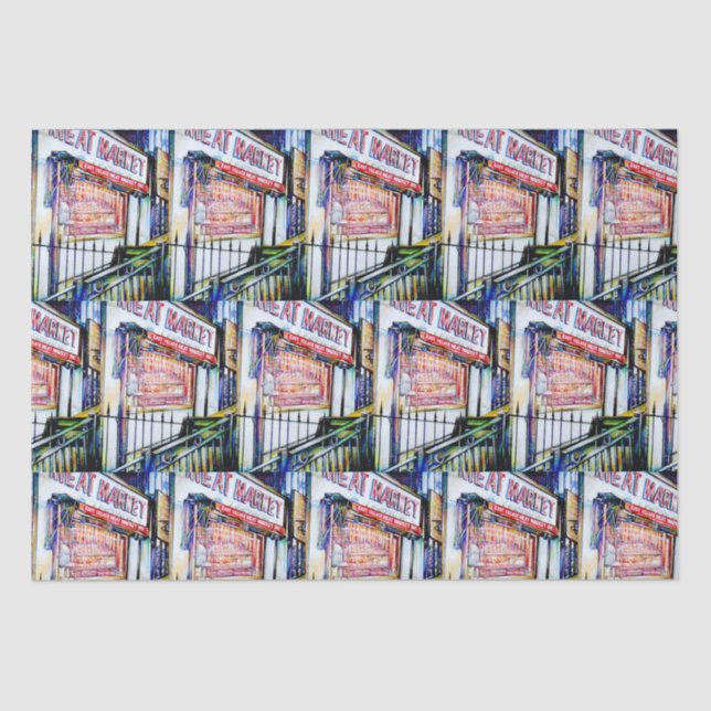 Papier Mousseline Le jardin de la sagesse de l'East Village (Recto)